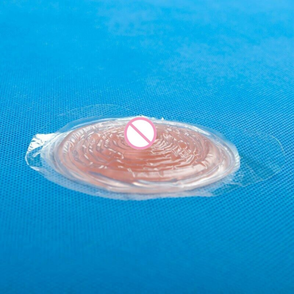 Clear Pink Silicone Nipple Covers - Front