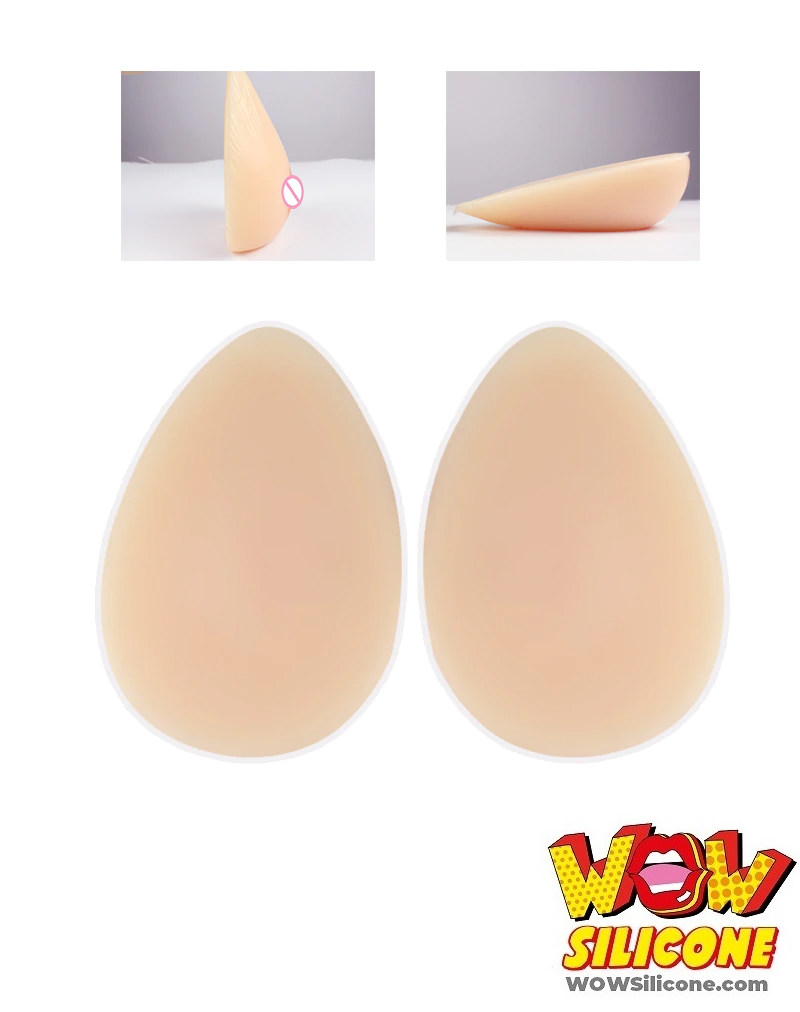 Realistic Silicone Breast Forms Artificial Fake Boobs Nude C-cup Size for  sale online