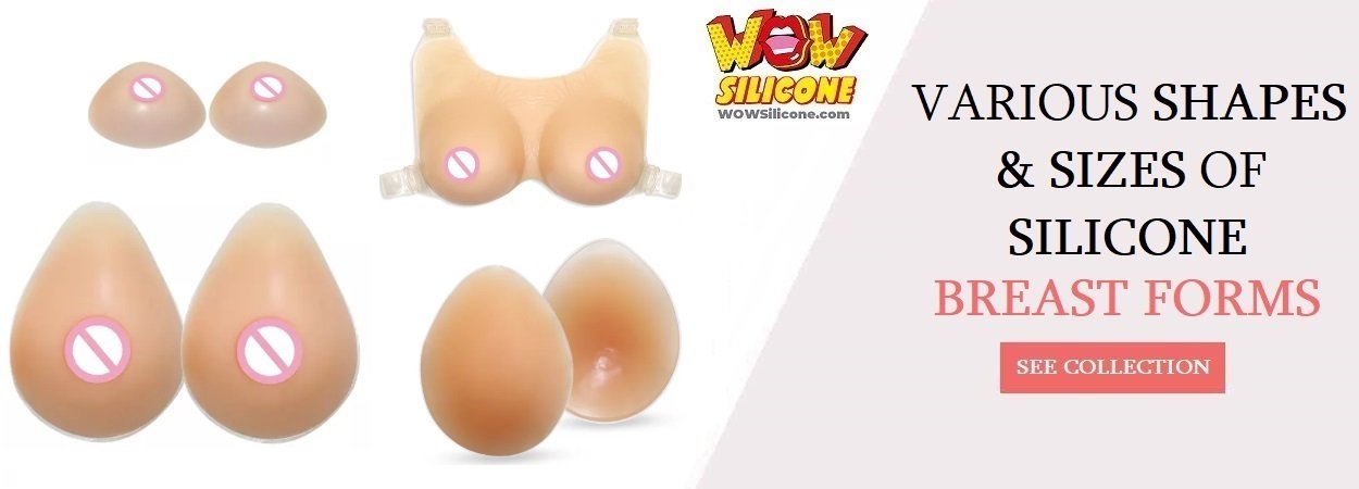 Self-adhesive Teardrop Silicone Breast Forms F Cup Crossdresser